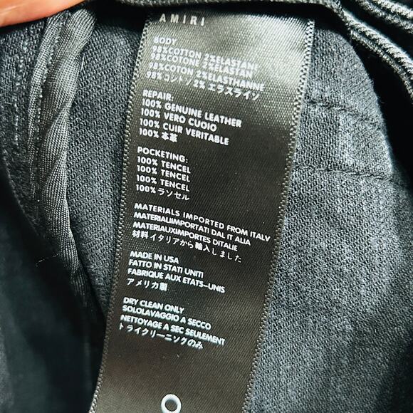 AMIRI Skinny-Fit Appliquéd Paint-Splatter Distressed Stretch-Denim Jean Black 28 - Picture 11 of 15